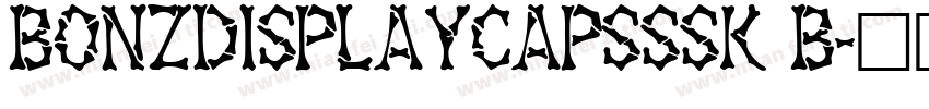 BonzDisplayCapsSSK B字体转换